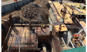 Fase final de Construcción de Tanque de Reserva de Agua