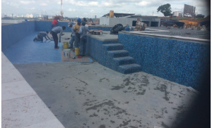 Avance revestimiento de piscina Fase 1